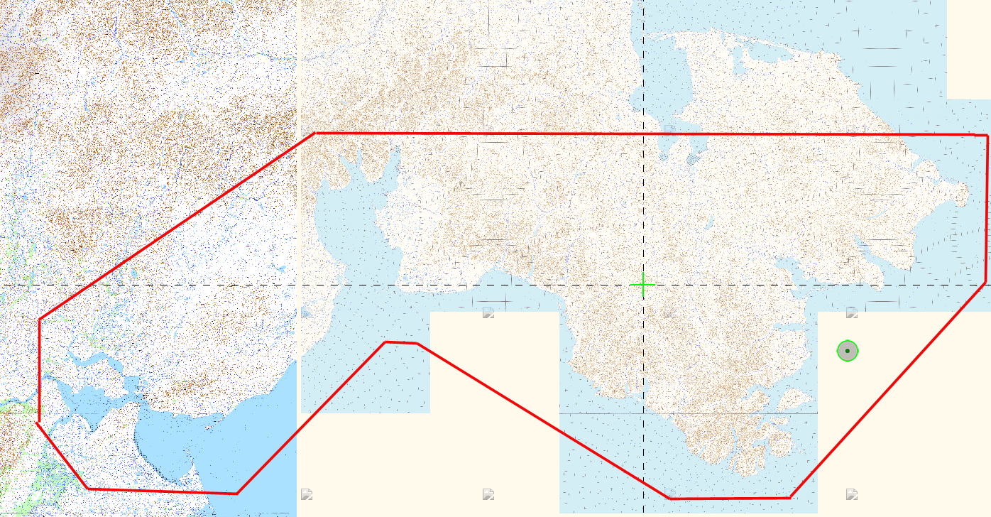 Требуемая область для карт ГГЦ