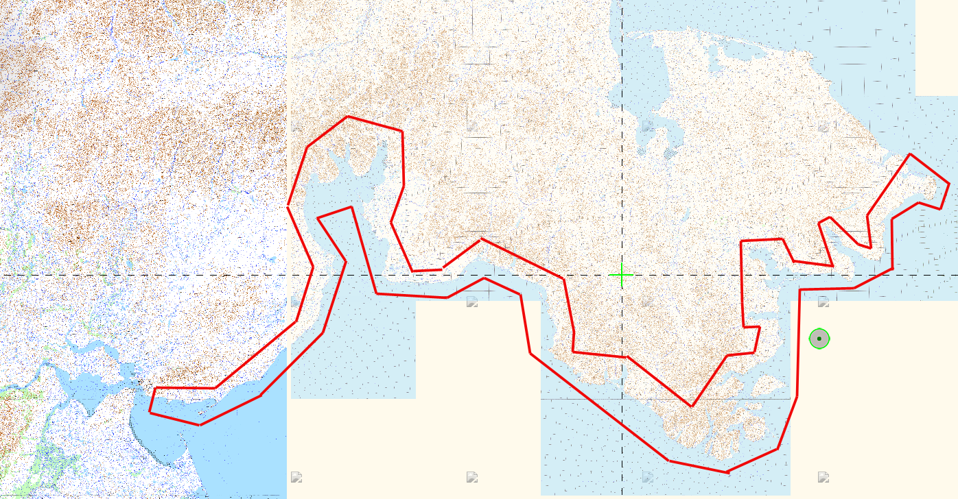 Требуемая область для спутниковых снимков.