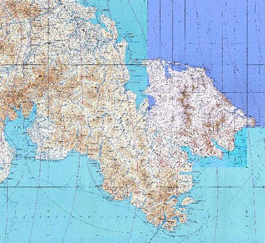 Карта Чукотки 1:1М-1:200К % Map of Chukotka
Карта Чукотки. Склейка листов издания 1980-х годов.  Масштаб 1:1,000,000 - 1:200,000.
Ключевые слова: Анадырь,Чукотка,Чукотский АО,топографические карты