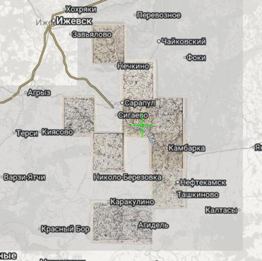 Юго-восток Удмуртии РККА 1:42K %South-east part of Udmurtia
Юго-восток Удмуртии. Масштаб 1:42,000. Сборная карта, склеенная из листов LVI, LVII, LVIII, LIX, LX, LXI. Литография картографического отдела корпуса военных топографов. Карты составлены в 1919-1920 годах. 
Ключевые слова: Ижевск,Сарапул,карты РККА,Кама