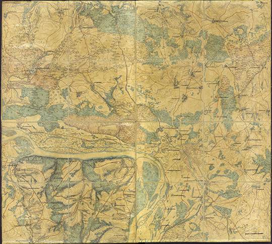 Казань и окрестности 1:42К %Kazan and vicinity
Топографическая карта Казани и окрестностей. Масштаб - 1 верста в дюйме, 1:42,000. Издание конца XIX века.
Ключевые слова: Казань