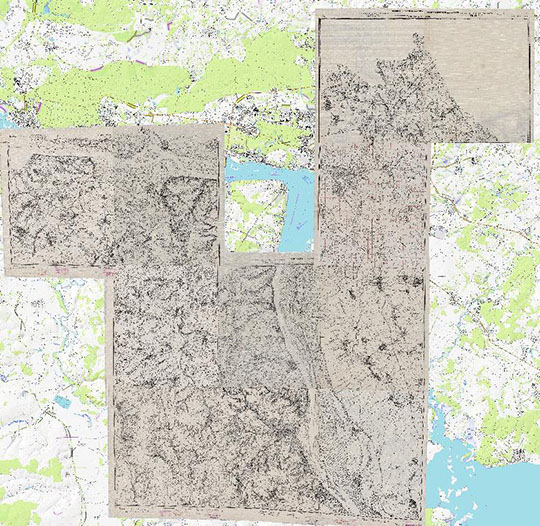 Карта окрестностей Казани
Карта окрестностей Казани. Склейка листов топографических карт в масштабе 1:42,000, изданных в 1918-1930 годах.
Ключевые слова: Казань