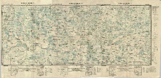 Западно-Сибирский край 1:200K %Map of West-Siberian Kray
Западно-Сибирский край и Омская губерния. Листы квадратов N-43, N-44, N-45, O-42, О-43, . Западно-Сибирский Аэро-Фото-Геодезический трест. Издание 1934 года. Масштабы 1:200,000 и 1:500,000.
Ключевые слова: Новосибирск,Омск,Прокопьевск,карты ВСНХ