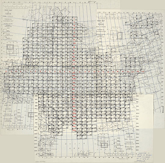 Сборная таблица трёхверстной карты Шуберта v.2 %Schubert map - index v.2
Сборная таблица Военно-Топографической карты России, составленной в масштабе 3 версты в дюйме. Часто называется картой Шуберта. Вариант, сделанный в Библиотеке Конгресса США. Карта сделана в проекции Бонне, Central Meridian = 30.327309, Standard Parallel = 52.
Ключевые слова: Европейская Россия,карты Шуберта