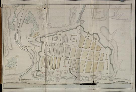 План Городу Царицыну 1:1680 %Plan of Tsaritsyn
План города Царицына. 1780-е годы. 52,5х65см. Масштаб 20 саженей в дюйме.
Ключевые слова: Волгоград,Царицын