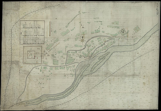 План города Якутска Иркутской губернии 1:840 %Plan of Yakutsk
План города Якутска Иркутской губернии. Масштаб - 10 сажен в дюйме. Сочинял штурманской ученик Андрей Турчанинов. 1768 год.
Ключевые слова: Якутск