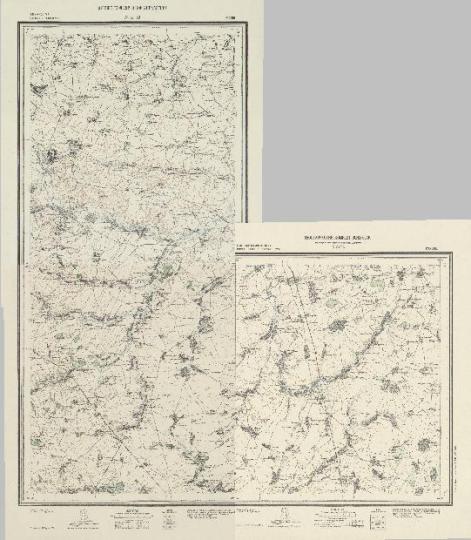 Листы квадрата N-37 карты ВСНХ-СССР 1:100К %Map N-37
Листы N-37-80, N-37-92, N-37-93 карты Геодезического комитета ВСНХ-СССР. Рязанская и Тамбовская губернии. Масштаб 1:100,000. Составлены в 1927 году в Картографическом отделе Г.К. Материалом служили планшеты инструментальной съемки 1925 года.
Ключевые слова: Скопин,карты ВСНХ