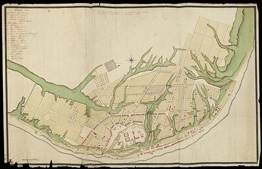 План Губернского Нижнего Новгорода 1:3360 %Map of Nizhny Novgorod
План губернскаго Нижняго Новагорода с обозначением на оном конфирмованного прожекта значущегося в чёрных линиях по коим и призводится ныне строение. Масштаб - 40 сажен в дюйме. 90х141 см.
Ключевые слова: Нижний Новгород