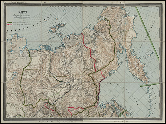 Карта Якутской области 1:4.2М %Map of Yakutsk oblast
Карта Якутской области. Предполагаемые изменения областной границы. Масштаб - 100 вёрст в дюйме, 1:4,200,000.
Ключевые слова: Якутск,Дальний Восток,Сибирь,Камчатка,Азия