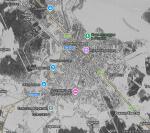 Спутниковый снимок Солнечногорска 26.01.84 %Satellite image of Solnechnogorsk