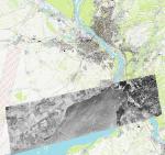 Спутниковый снимок Бердска и Академгородка 16.08.68 %Satellite image of Berdsk and Academgorodok