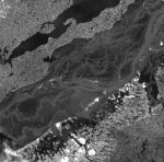 Спутниковый снимок Нарьян-Мара 08.07.72 %Satellite image of Naryan-Mar