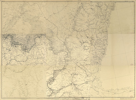 Карта Шуберта, листы XXII-21-23 - XXIV-21-23 %Schubert map, XXII-21-23 - XXIV-21-23
Листы XXII-21-23 - XXIV-21-23 Военно-Топографической карты России, составленной в масштабе 3 версты в дюйме - карты Шуберта. Склейка листов, изданных в 1919-1921 годы 
Ключевые слова: Волгоград,Царицын,карты Шуберта