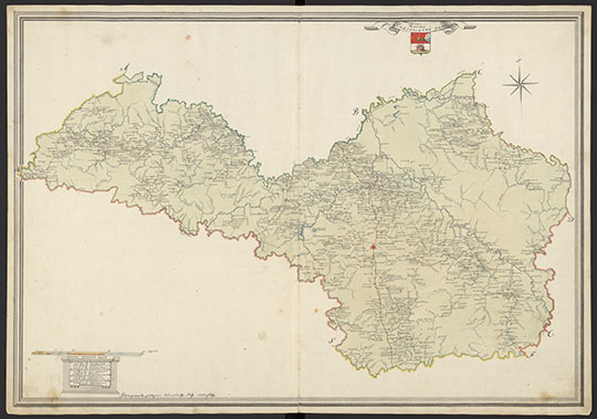 Карта Грязевецкой Округи 1:210К %Map of Gryazovets region
Карта Грязевецкой Округи. Масштаб - 5 верст в дюйме. Из кн.: Атлас Вологодскаго наместничества. Вологда, 1784г. Уездной землемер порутчик Василей Голубев и др.
Ключевые слова: Грязовец,атласы