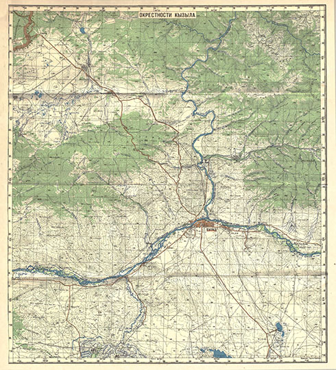 Окрестности Кызыла 1:200К %Kyzyl and environs
Окрестности Кызыла. Топографическая карта. Масштаб 1:200К. Издание 1990-х годов.
Ключевые слова: Кызыл,топографические карты