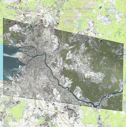 Спутниковый снимок Ленинграда и окрестностей 20.06.71 %Satellite image of Leningrad and vicinity
Спутниковый снимок Ленинграда и окрестностей. Снимок сделан 20 июня 1971 года.
Ключевые слова: Санкт-Петербург,Ленинград,города СССР со спутников