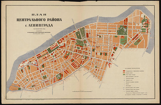 План Центрального района г. Ленинграда 1:10К %pPlan of Leningrad Central region
План Центрального района г. Ленинграда. Под редакцией Музея города. Издание Организационного Отдела Ленинградского Облисполкома и Ленинградского Совета. Масштаб - 100 м в 1см. 1928г.
Ключевые слова: Ленинград,Санкт-Петербург
