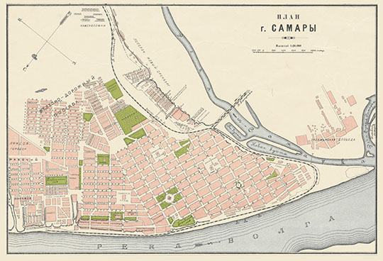 План г. Самары 1:20К %Plan of Samara
План г. Самары. масштаб 1:20,000. На врезке карты: Карта Средне-Волжского края Адм. деление на 15 июня 1930 года по данным Крайплана / Сост. Картоиздат НКВД РСФСР. — Самара : Изд. Краевого исполкома, 1930. — 1 к. (2 л.) цв.; 81х106 см. 
Ключевые слова: Самара