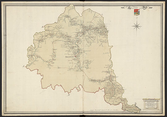 Карта Никольской Округи 1:210К %Map of Nikolsk region
Карта Никольской Округи. Масштаб - 5 верст в дюйме. Из кн.: Атлас Вологодскаго наместничества. Вологда, 1784г. Уездной землемер порутчик Василей Голубев и др.
Ключевые слова: Никольск,атласы