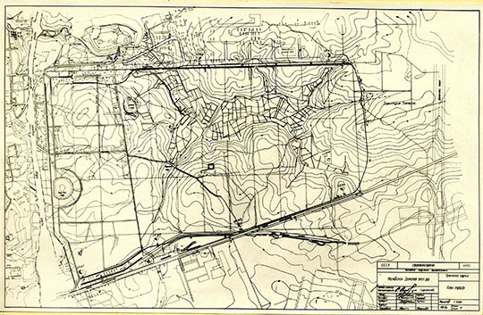 Измайловский парк с проектом Детской железной дороги 1:10К %Izmailovo park with children railroad
Топографическая карта Измайловского парка в Москве с проектом Московской Детской железной дороги. Масштаб 1:10,000. Союзтранспроект, 1940г.
Ключевые слова: Измайлово,парки