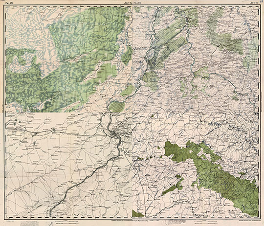Томская губерния, л. VII-13,14, VIII-13,14 1:420К %Tomsk region
Томская губерния на Специальной десятиверстовой карте Западной Сибири. Масштаб 1:420,000. Листы VII-13,14, VIII-13,14. Издание 1923-1924 годов.
Ключевые слова: Новосибирск,Новониколаевск,Томск,Кемерово,Западная Сибирь