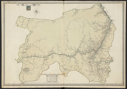 Карта Великоустюгской Округи 1:294К %Map of Veliki Ustug region
Карта Великоустюгской Округи. Масштаб - 7 верст в дюйме. Из кн.: Атлас Вологодскаго наместничества. Вологда, 1784г. Уездной землемер порутчик Василей Голубев и др.
Ключевые слова: Великий Устюг,атласы