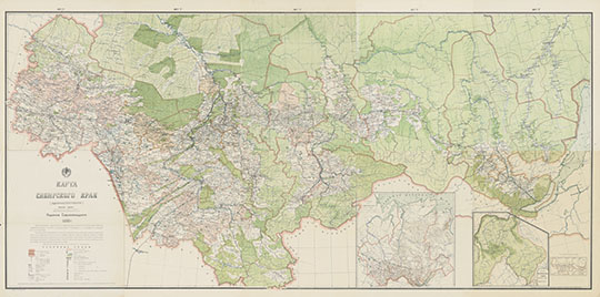 Карта Сибирского края 1:1М %Map od Siberian region
Карта Сибирского края (административная). Масштаб 1:1,000,000. Адм. границы по сост. на 1 января 1930 г. / Сост. и вычерчена по новейшим материалам под рук. комис. Сибкрайисполкома в составе А.А. Аносова и др.. — Новосибирск : Сибкрайиздат, 1930. — 1 к. (10 л.) цв.; 68х59 см
Ключевые слова: Новосибирск,Сибирь,Красноярск,Барнаул,Омск,Иркутск
