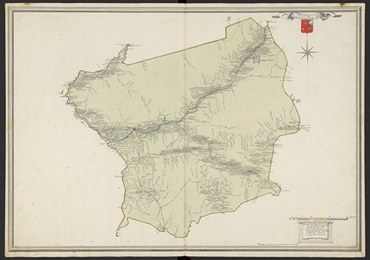 Карта Соливычегорской Округи 1:210К %Map of Solvychegorsk region
Карта Соливычегорской Округи. Масштаб - 5 верст в дюйме. Из кн.: Атлас Вологодскаго наместничества. Вологда, 1784г. Уездной землемер порутчик Василей Голубев и др.
Ключевые слова: Сольвычегорск,атласы