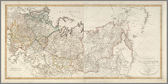 Российская Империя в Европе и Азии %Russian Empire in Europe and Asia
Российская Империя в Европе и Азии. Издание Географического Института в Веймаре. Составлена в октябре 1809 года. Издание 1817г.  50 х 108 см. Russischen-Reichs in Europa und Asien. Vertage des Geographischen Instituts. Weimar.
Ключевые слова: Российская Империя,немецкие карты