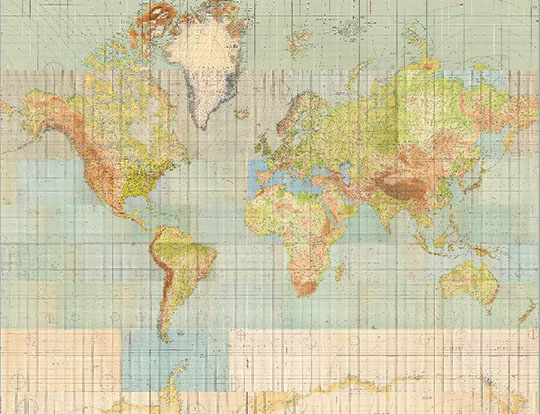 Карта мира ВВС США 1:5М %U.S. Army Air Forces Aeronautical Planning Charts of the World
Карта мира - издание Военно-Воздушных Сил Армии США. Масштаб 1:5,000,000. Склейка листов, составленных в 1943-1946 годах.  U.S. Army Air Forces Aeronautical Planning Charts of the World 1943-1946. 
Ключевые слова: карты мира,американские карты