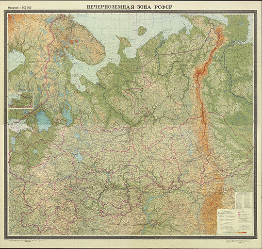 Нечерноземная зона РСФСР 1:1.5М %Central part of European Russia
Нечерноземная зона РСФСР. Масштаб 1:1,500,000. Сост. и подгот. к печати НРКЧ ГУГК в 1975 г.; ред. Л.М. Воронина. — Испр. в 1979 г. — Москва : ГУГК, 1979. — 4 л. в общей рамке: : цв. : 87x84 см.
Ключевые слова: Европейская Россия