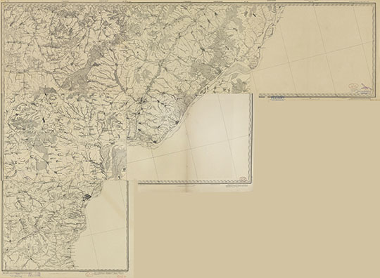 Карта Шуберта, листы XVI-23-25 - XVIII-23-25 1:126К %Schubert map XVI-23-25 - XVIII-23-25
Листы XVI-23-25 - XVIII-23-25 Военно-Топографической карты России, составленной в масштабе 3 версты в дюйме - карты Шуберта. Склейка листов, изданных в 1919-1921 годы 
Ключевые слова: Саратов,карты Шуберта