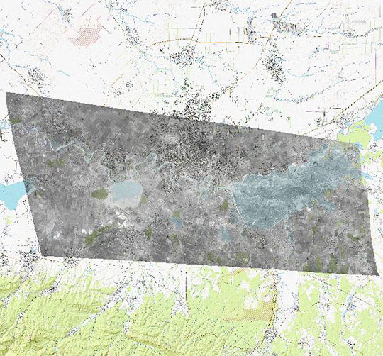 Спутниковый снимок Краснодара и окрестностей 28.03.73 %Satellite image of Krasnodar
Спутниковый снимок Краснодара и окрестностей. Снимок сделан 28 марта 1973 года.
Ключевые слова: Краснодар,города СССР со спутников