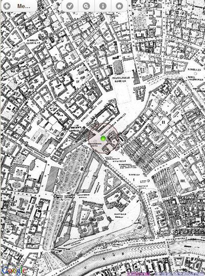 Блок работы с картами мобильной версии сайта
