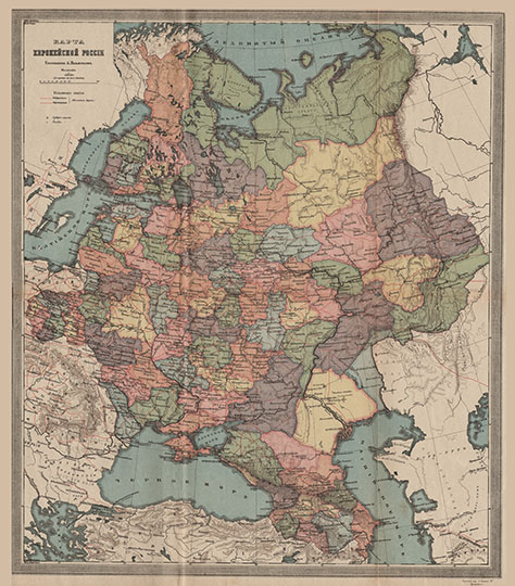 Карта Европейской России 1:7.35М %European part of Russia
Карта Европейской России. Составлена А. Ильиным. Около 1917 г. Масштаб 1:7,350,000. - 175 вёрст в дюйме. Картографическое Заведение А. Ильина. 
Ключевые слова: Европейская Россия,издательство Ильина
