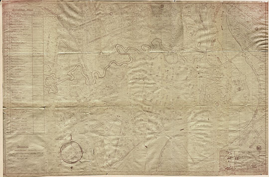 Ухта. Генплан существующей застройки 1:2000 %General plan of Ukhta
Ухта. Генплан существующей застройки. Жилые кварталы в г. Ухте. Стр-во нового Нефтезавода. Масштаб 1:2,000. 24.02.1950. Ухтинский Комбинат МВД СССР. Проектная Контора. Строительный отдел.
Ключевые слова: Ухта