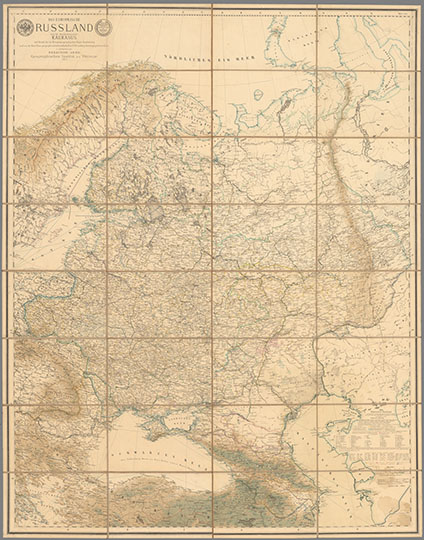 Карта Европейской России 1:3М %European Russia
Карта Европейской России. Масштаб 1:3,000,000. 140 х 110 см. Das Europaeische Russland und die Statthalterschaft Kaukasus, auf Grund der im Kriegstopographischen Depot bearbeiteten und von der Kais. Russ. Geographischen Gesellschaft in St. Petersburg heraugegebenen Karte, 1:3,000,000 d.n. Gp. Redaction : Arnd. Geographisches Institut zn Weimar 1877.
Ключевые слова: Европейская Россия,немецкие карты