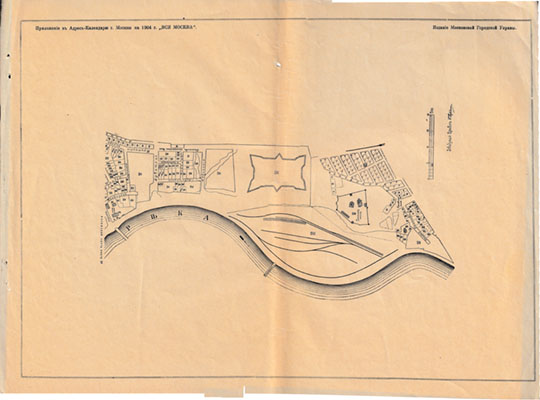 План Рогожской части, лист 3 1:4K % Rogozhskaya part of Moscow - 3
План Рогожской части, лист 3. Из сб.: Планы частей города Москвы съ указанием крепостных нумеров владений из Приложения к Адресъ-Календарю г. Москвы на 1904 г. "Вся Москва". Составлены при Архиве Строительного Отделения Московской Городской Управы в 1901 г. Издание Московской Городской Управы. Конволют уменьшенных копий планов 16 частей города, изданных в 1901г. в масштабе 50 саж. в дюйме. На 35 листах форматом 345х260мм
Ключевые слова: Вся Москва