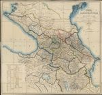 Карта Кавказского края с пограничными землями 1:840К %Map of Caucases