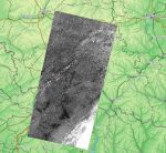 Части Белгородской, Курской и Харьковской областей со спутника 07.09.77 %Satellite image of Belgorod and Kursk regions