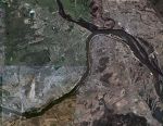 Спутниковый снимок Нижнего Новгорода %Satellite image of Nishny Novgorod