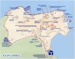 Туристическая схема Херсонеса %Tourist plan of Chersonesos Туристическая схема Херсонеса %Tourist plan of Chersonesos