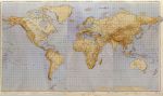 Обзорная карта мира 1:19М %World outline map