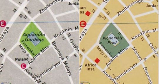 Сад Аквариум на карте
Вот так представлен сад Аквариум на карте ЦРУ. Отредактировано
