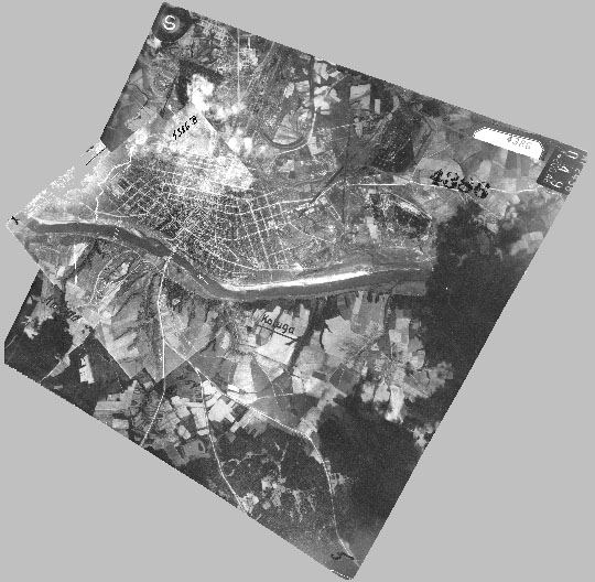 Немецкая аэрофотосъемка Калуги %German aerial photo of Kaluga
Немецкая аэрофотосъемка Калуги. Снимок сделан в августе 1942 года.
Ключевые слова: Калуга,немецкая аэрофотосъемка