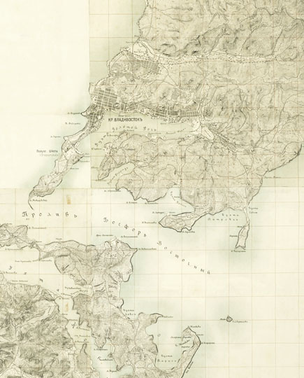 Окрестности Владивостока % Vladivostok and vicinity
Карта окрестностей крепости Владивосток
Ключевые слова: Владивосток