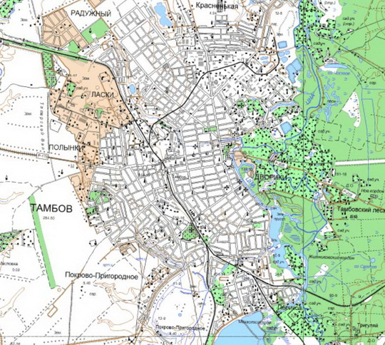 Тамбов и окрестности %Tambov and vicinity
Тамбов и окрестности. Карта Госгеоцентра. Масштаб 1:25,000

Ключевые слова: Тамбов,карты ГГЦ