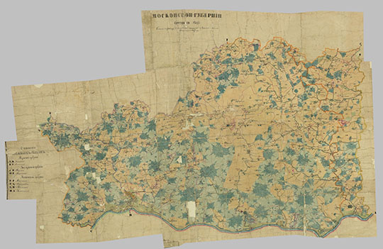 ПГМ Серпуховского уезда 1:42К % General land survey of tSerpukhov districtt
План генерального межевания Московской губернии Серпуховского уезда. Сочинен в 1784 году, за ветхостью скопирован в Чертежной Межевой Канцелярии в 1847 году. Масштаб - 500 сажен в дюйме.
Ключевые слова: Серпухов,межевание