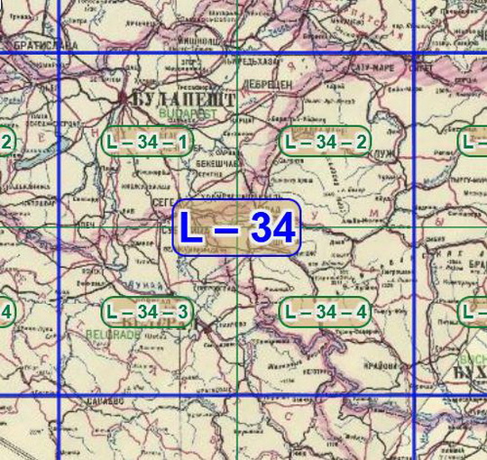 Лист L-34 карты РККА 1:200К %L-34 RKKA map
Лист L-34 карты РККА. В сборке использованы склеенные листы карт РККА издания 1936-1940 годов масштабом 1:200,000.
Ключевые слова: карты РККА,Будапешт