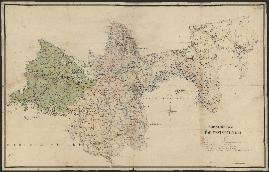 Карта Российской Финляндии 1:420К %Map of Russian Finland
Генеральная карта Российской Финляндии. Масштаб - 10 верст в дюйме. Около 1722 года.
Ключевые слова: Выборг,Ладожское озеро